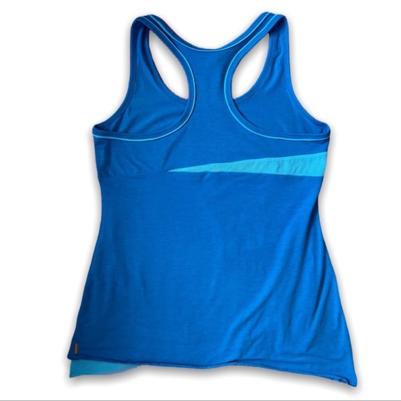 Lucy (2) Pink Athletic Tech Tank & Blue Racerback Double Layer Tank Top | Si… - Picture 5 of 12